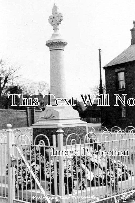 LI 642 - Billinghay WW1 War Memorial, Woodhall Spa, Lincolnshire c1920