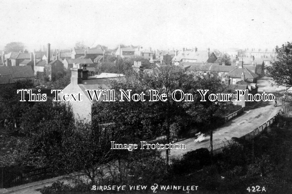 LI 680 - Birdseye View Of Wainfleet, Lincolnshire c1918
