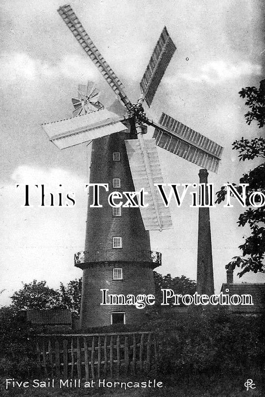 LI 726 - Five Sail Windmill, Mill, Horncastle, Lincolnshire