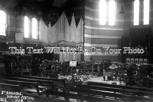 LI 793 - St Barnabas Harvest Festival, Grimsby, Lincolnshire 1906