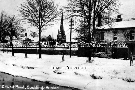LI 797 - Cowbit Road In Winter, Spalding, Lincolnshire