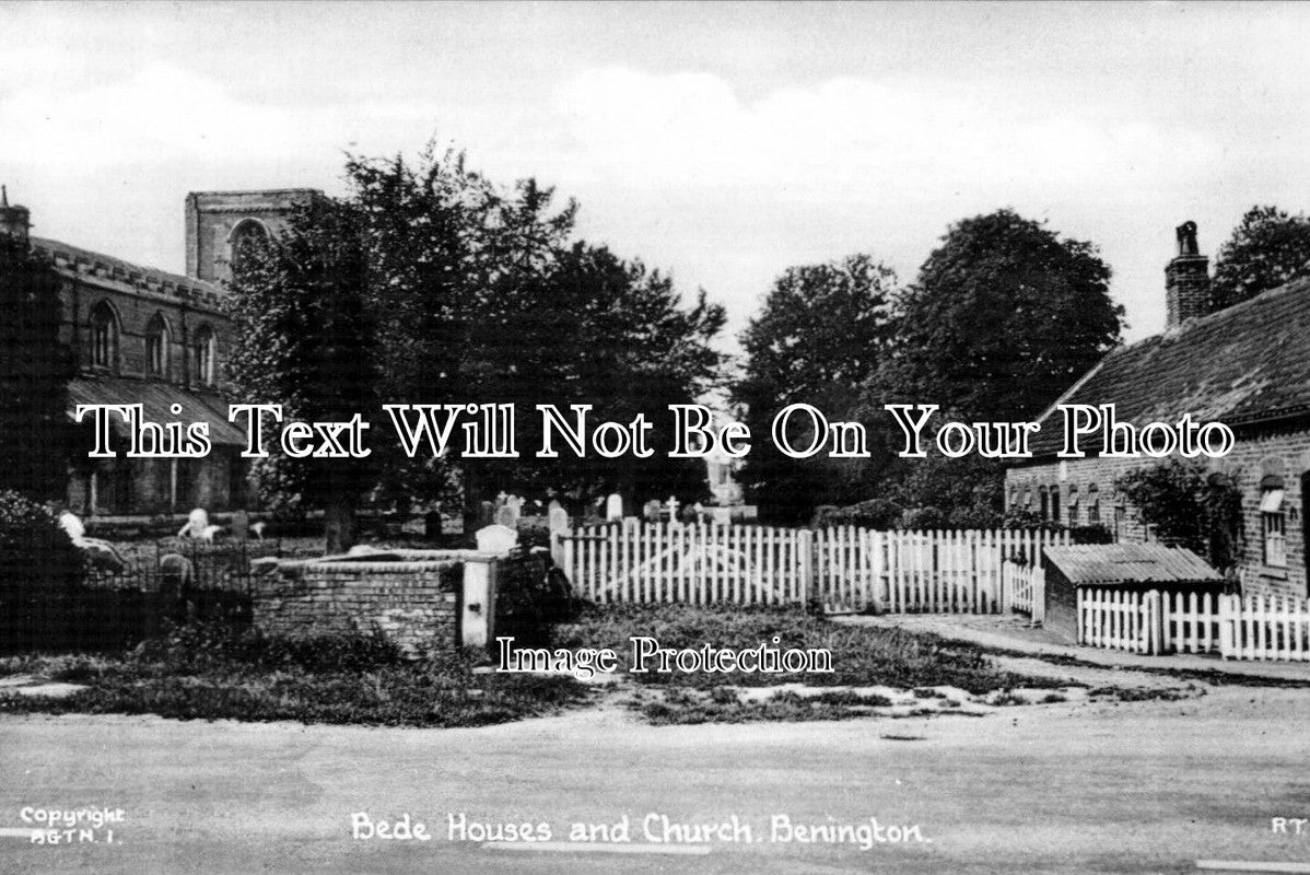 LI 915 - Bede Houses & Church, Benington, Lincolnshire