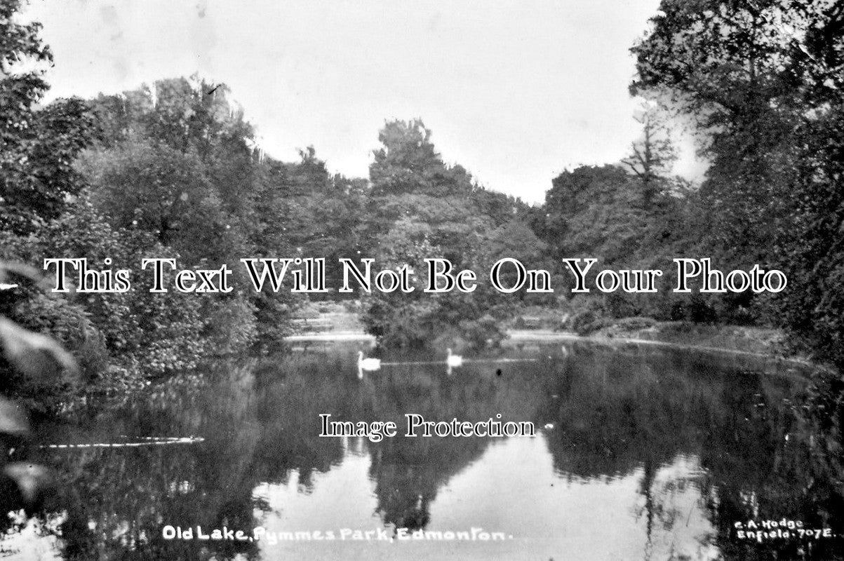 LO 1037 - Old Lake, Pymmes Park, Edmonton, London c1920