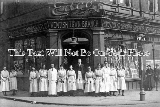 LO 1064 - Edmonton Co-Operative Society Shop Front, Kentish Town, London