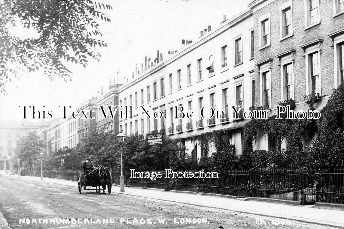 LO 1073 - Northumberland Place, London c1907
