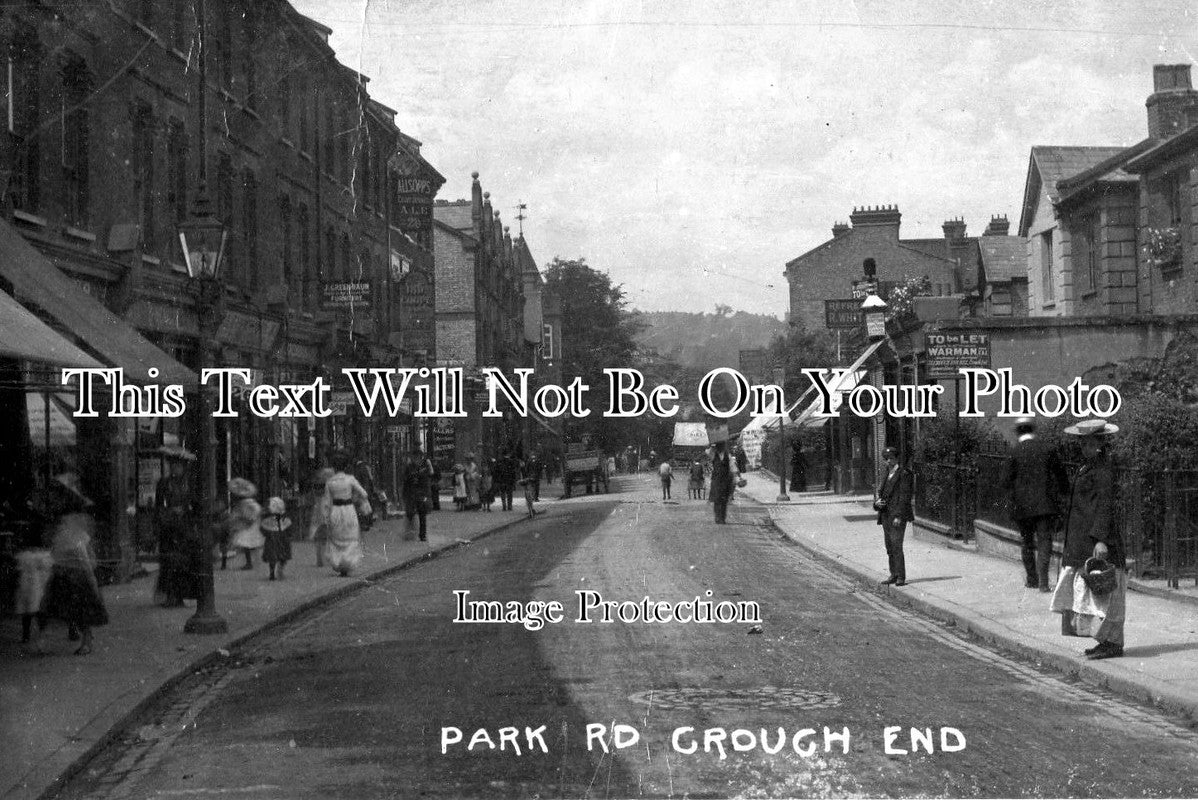 LO 1079 - Park Road, Crouch End, London c1910