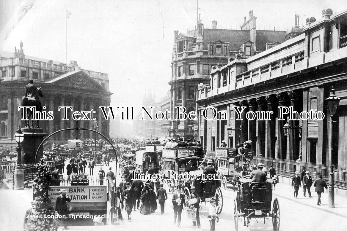 LO 1197 - Threadneedle Street, London c1904