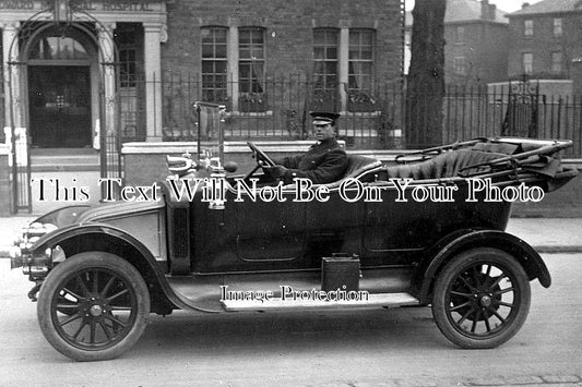 LO 1215 - Motorcar & Chauffeur, King Edward Memorial Hospital, Ealing, London c1912