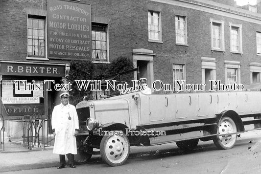 LO 1223 - R Baxter Transport, Stonehouse Street, Clapham, London c1923