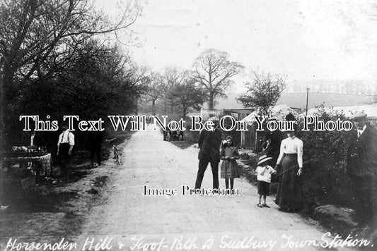 LO 1272 - Horsenden Hill & Footpath To Sudbury Town Railway Station, London