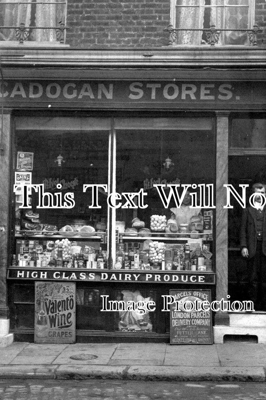 LO 1321 - Cadogan Stores Shop Front, London c1912