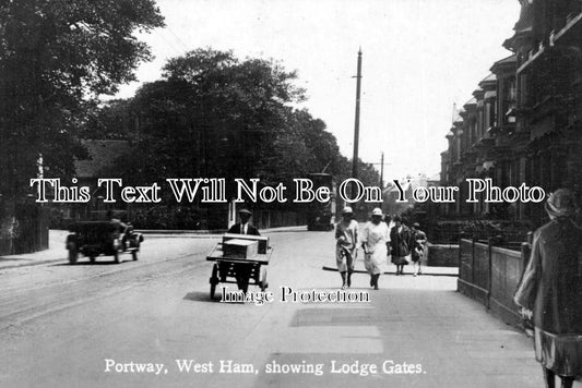 LO 1328 - Portway & Lodge Gates, West Ham, London