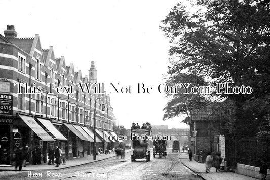 LO 1447 - High Road, Leyton, Waltham Forest, London c1906