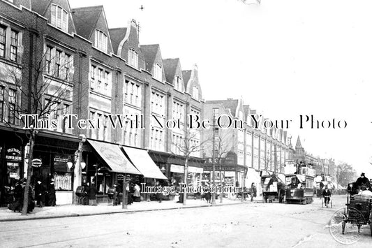 LO 1537 - High Road, Chiswick, Hounslow, London c1907