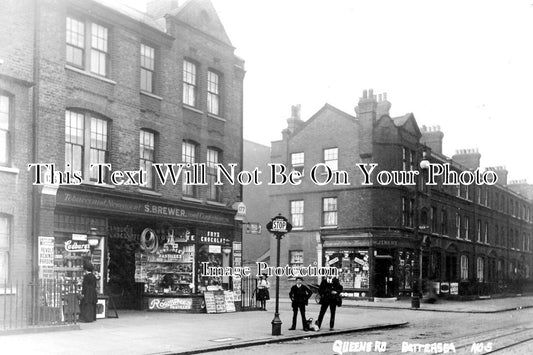 LO 1590 - 175 Queens Road, Battersea, Wandsworth, London c1911
