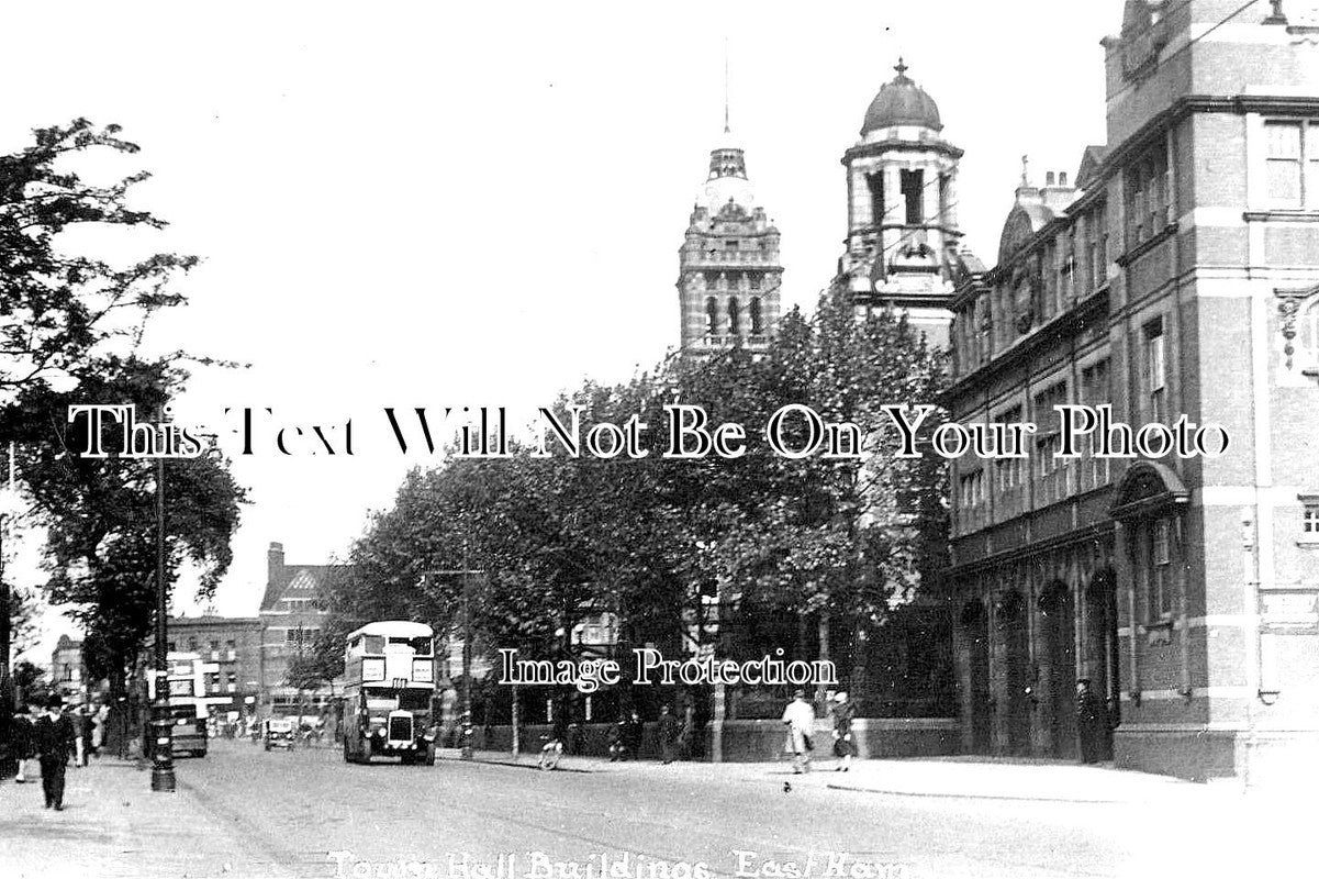 LO 1622 - Town Hall Buildings, East Ham, Newham, London c1937