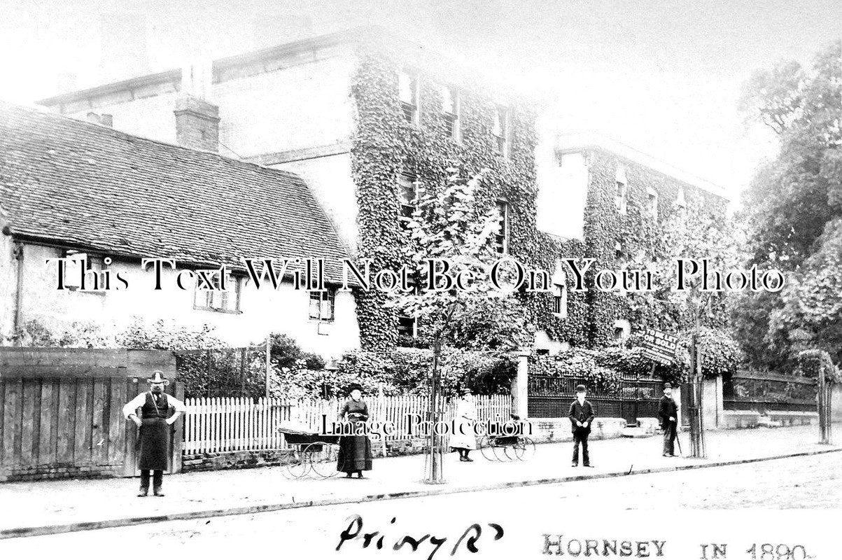 LO 1635 - Priory Road, Hornsey, London 1890