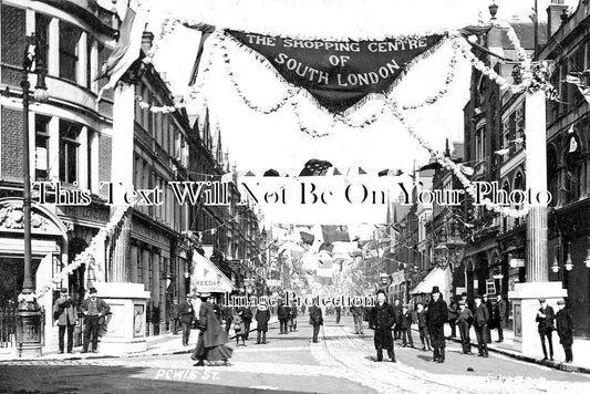 LO 1638 - Shopping Centre, Powis Street, Woolwich, Greenwich, London c1910