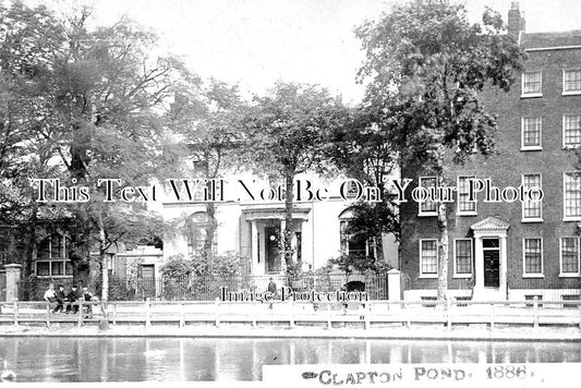 LO 1642 - Clapton Pond, Hackney, London 1886