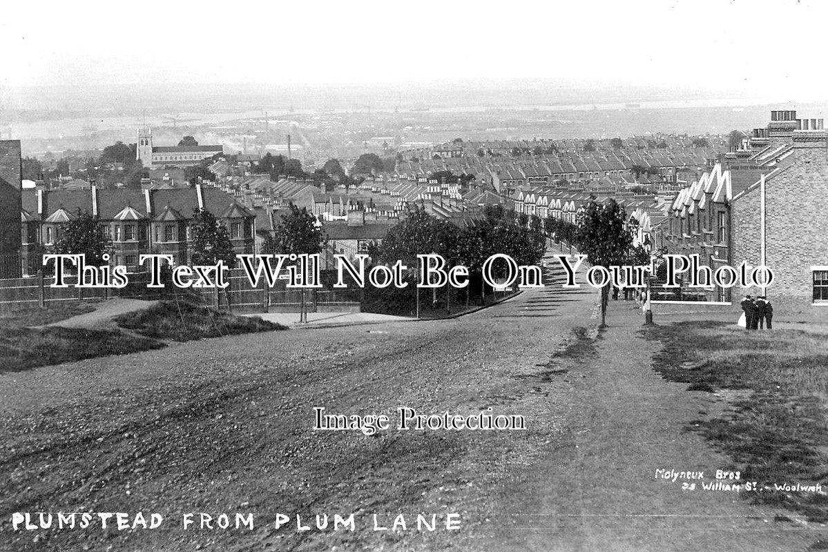 LO 1659 - Plumstead From Plum Lane, Greenwich, London c1927