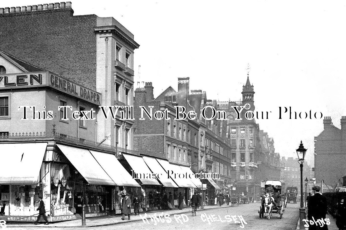 LO 1672 - Kings Road, Chelsea, London c1912