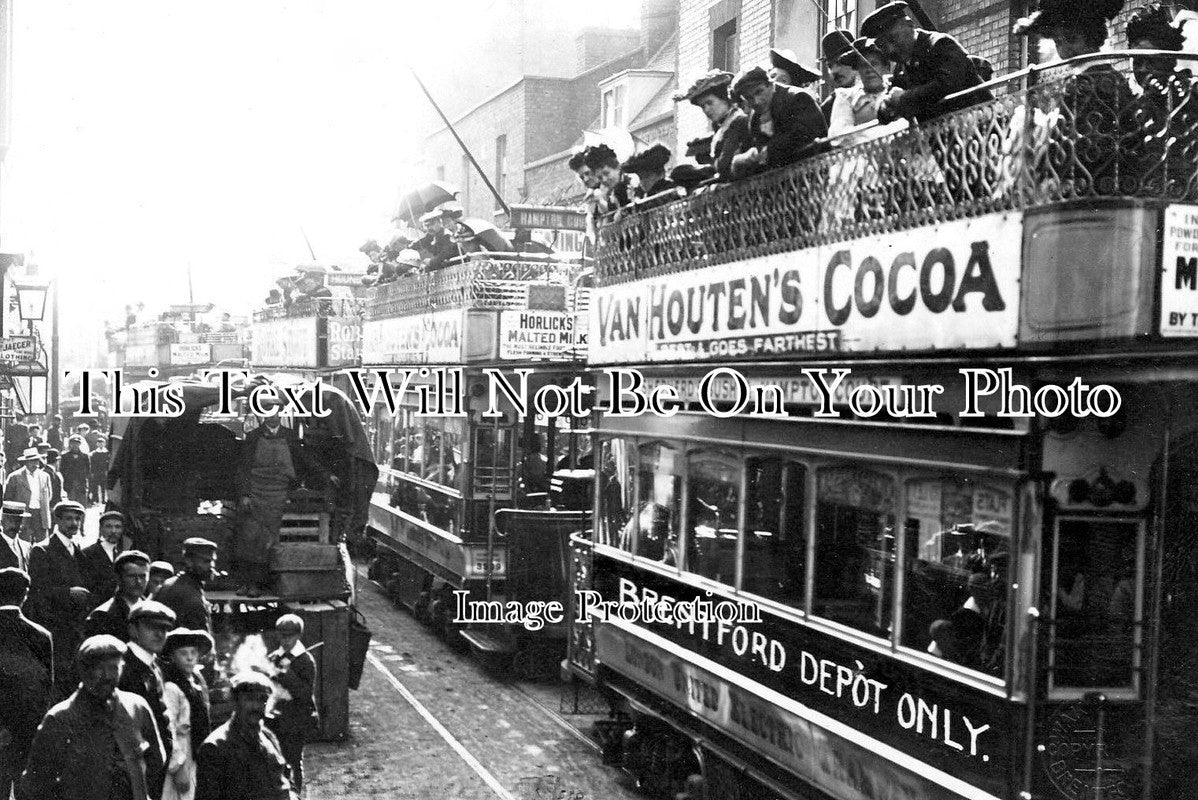 LO 1674 - Brentford Tram Depot, Hounslow, London c1910