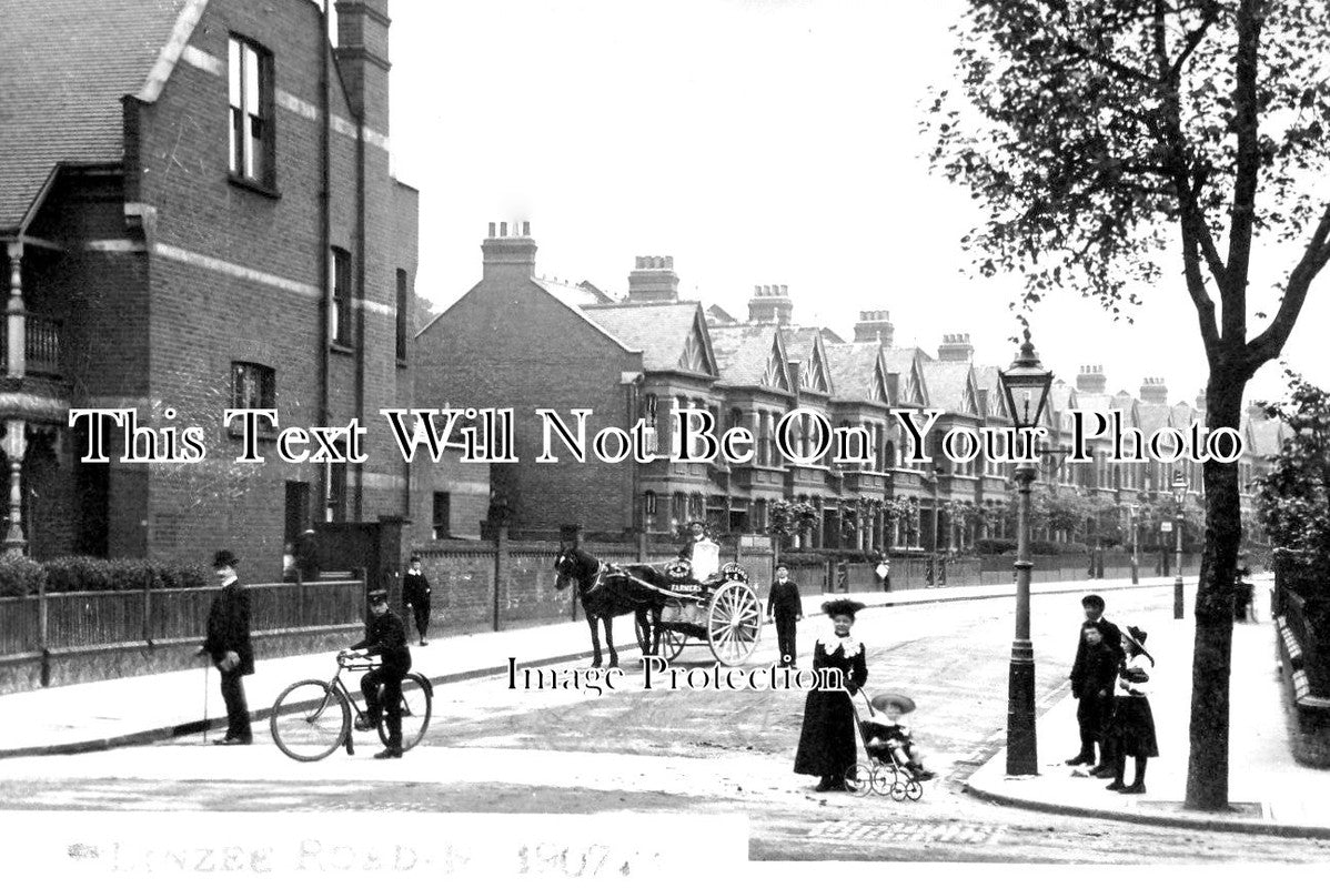 LO 1676 - Linzee Road, Crouch End, London c1907