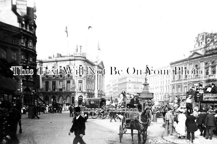 LO 1679 - Piccadilly Circus, Westminster, London c1910