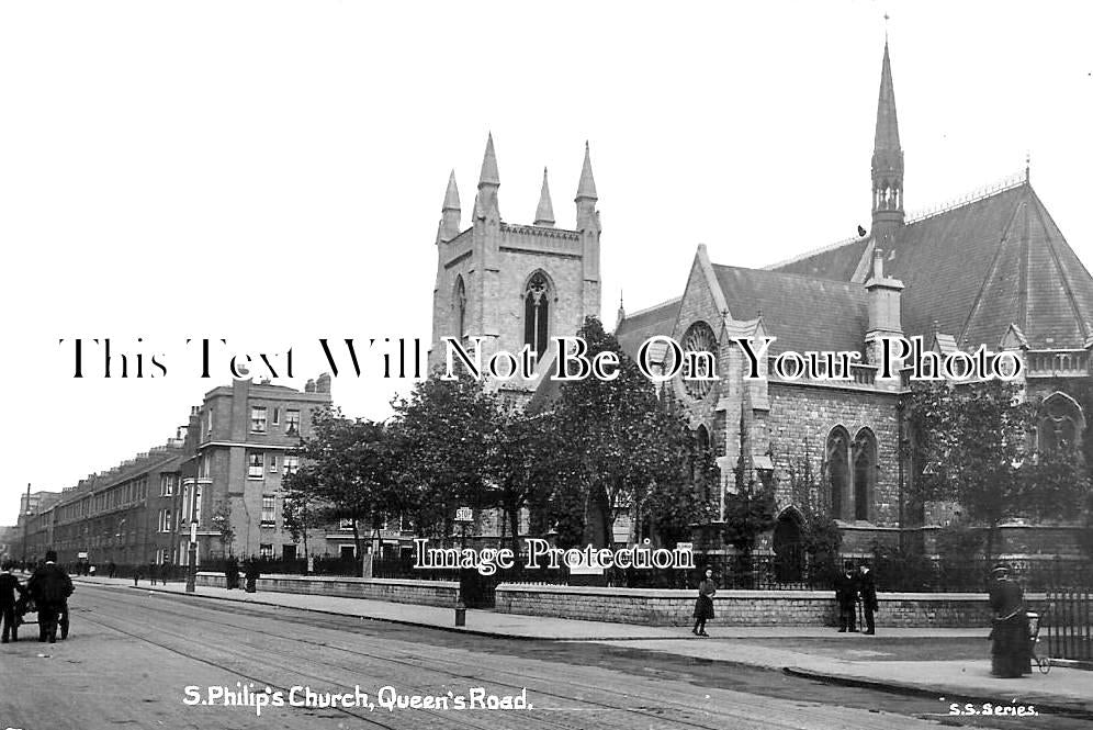 LO 1732 - St Philips Church, Queens Road, Wandsworth, London