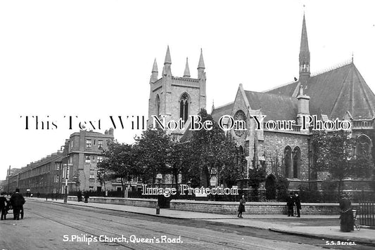 LO 1732 - St Philips Church, Queens Road, Wandsworth, London