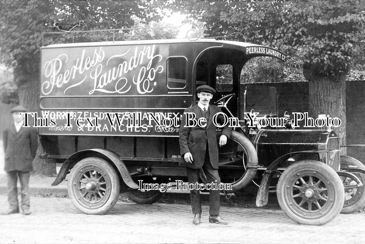 LO 1751 - Peerless Laundry Co Delivery Van, Hackney, London