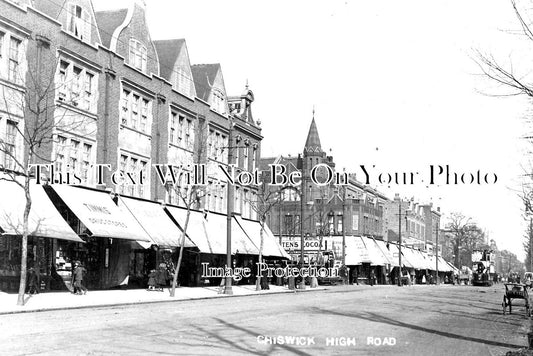 LO 1769 - High Road, Chiswick, Hounslow, London c1907