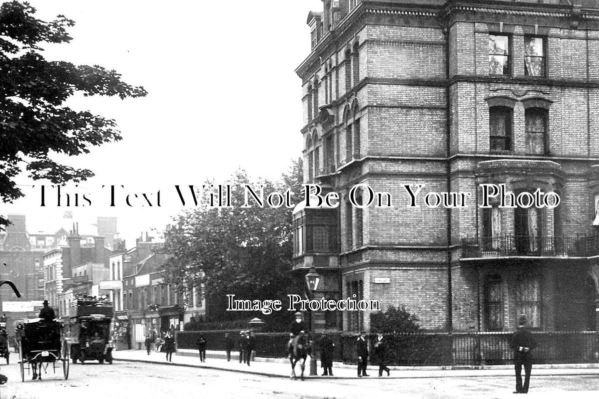 LO 1807 - Fulham Road, Chelsea, London c1907