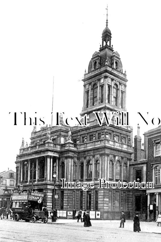 LO 1873 - Town Hall, Stratford, Newham, London c1914