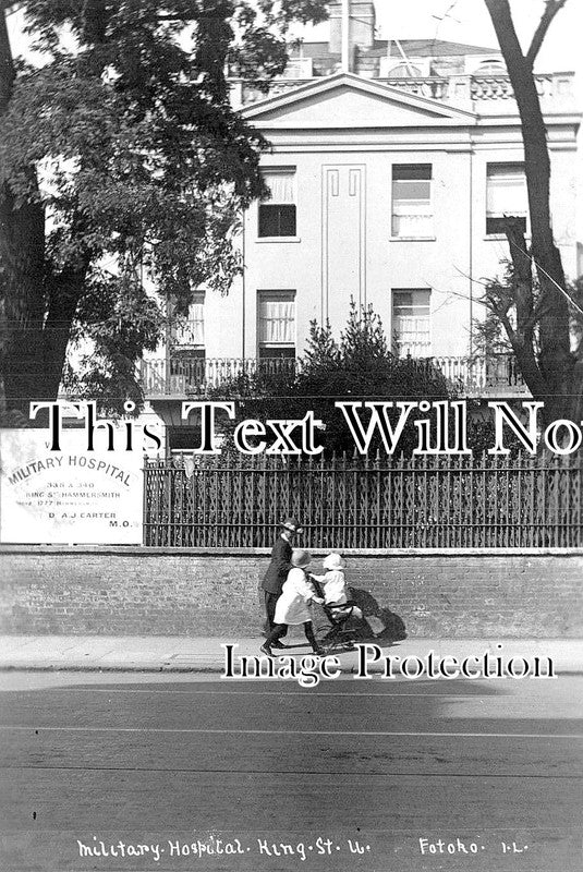 LO 1910 - Military Hospital, King Street, Hammersmith, London