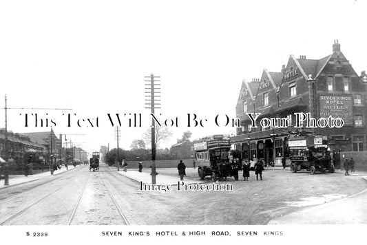 LO 1914 - Seven Kings Hotel & High Road, Redbridge, London c1915