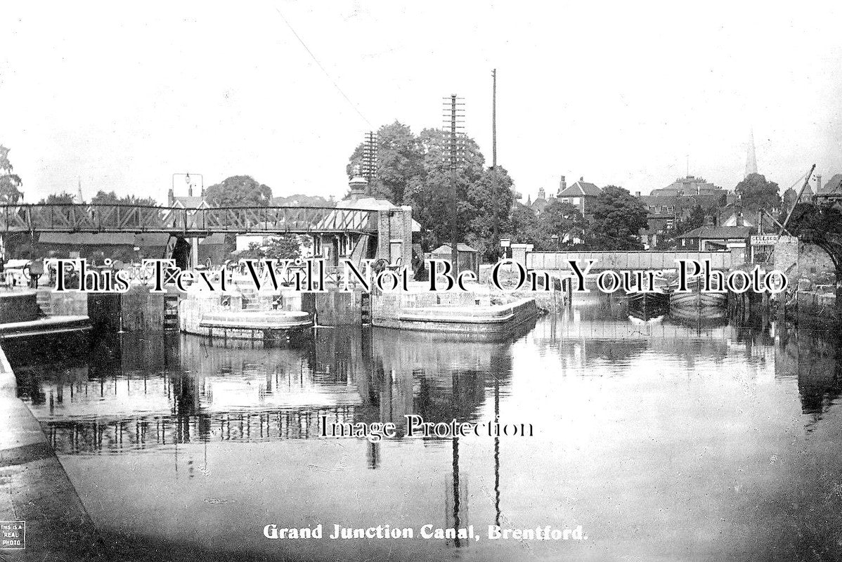 LO 1923 - Grand Junction Canal, Brentford, Hounslow, London c1916