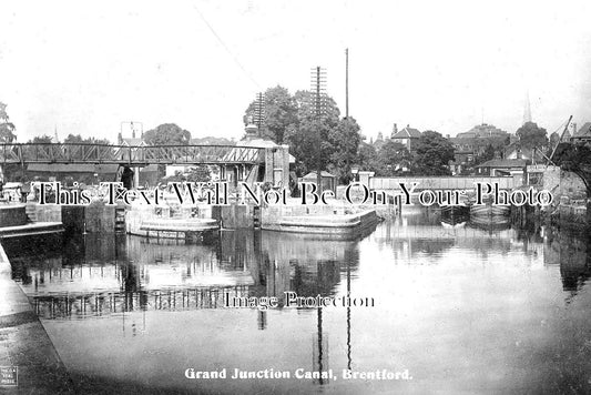 LO 1923 - Grand Junction Canal, Brentford, Hounslow, London c1916