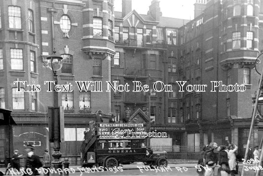 LO 2035 - King Edward Mansions, Fulham Road, London c1914