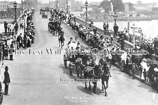 LO 2136 - The King & Queen, Putney Bridge, Wandsworth, London c1905