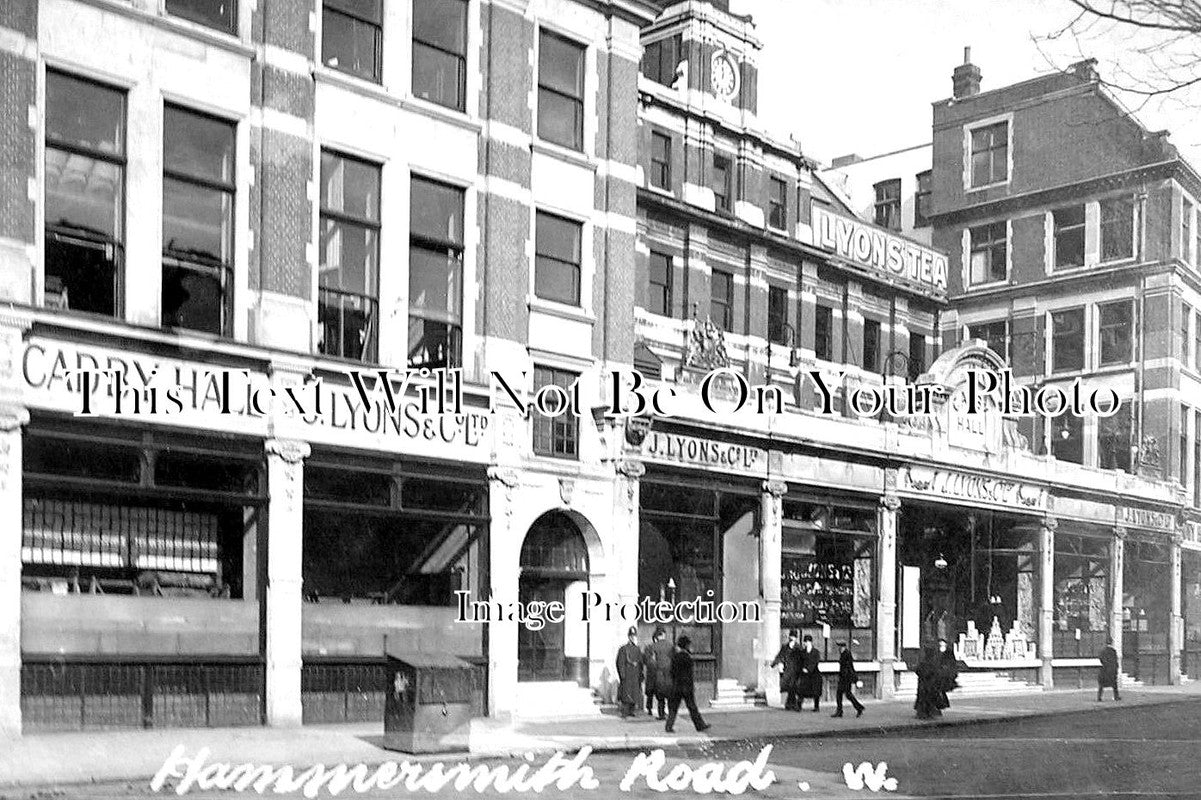 LO 2193 - Hammersmith Road, Kensington, London c1912