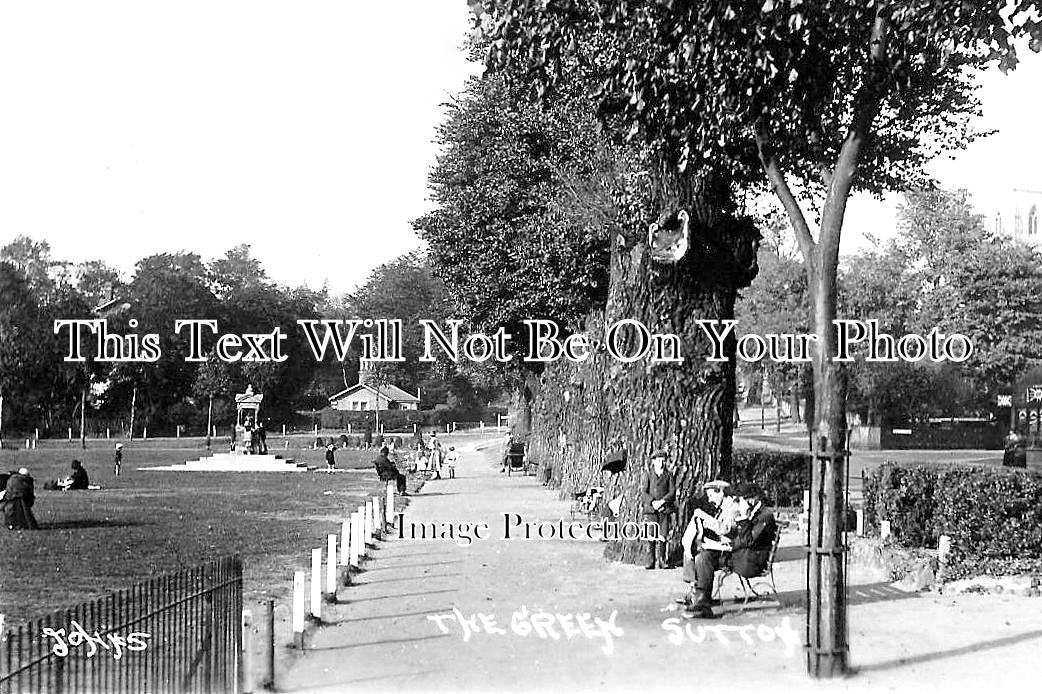 LO 2198 - The Green, Sutton, London c1922