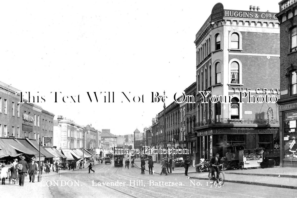 LO 2214 - Lavender Hill, Battersea, London c1922