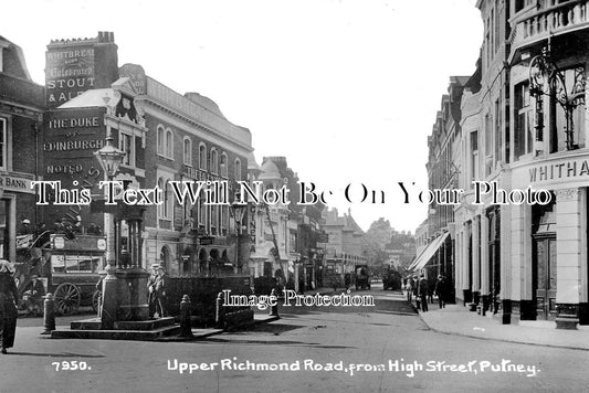 LO 2230 - High Street, Upper Richmond, Putney, London c1913