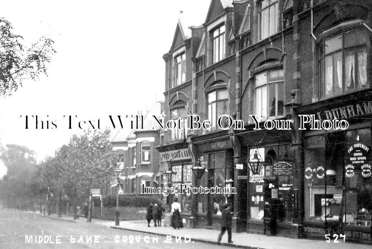 LO 2241 - Middle Lane, Crouch End, Hornsey, London c1907