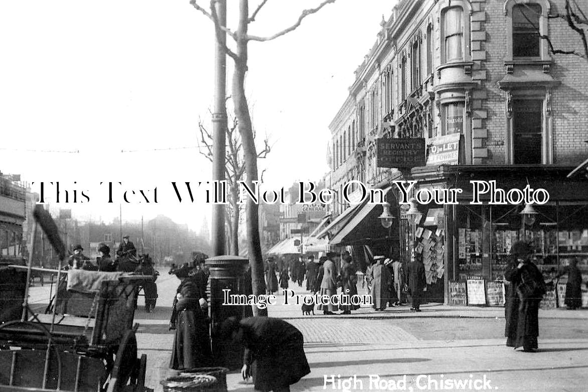 LO 2242 - High Road, Chiswick, Hounslow, London c1913