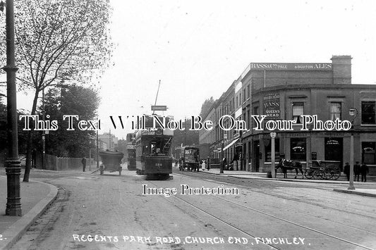 LO 225 - Queens Head Tavern, Regents Park Road, Church End, Finchley, London