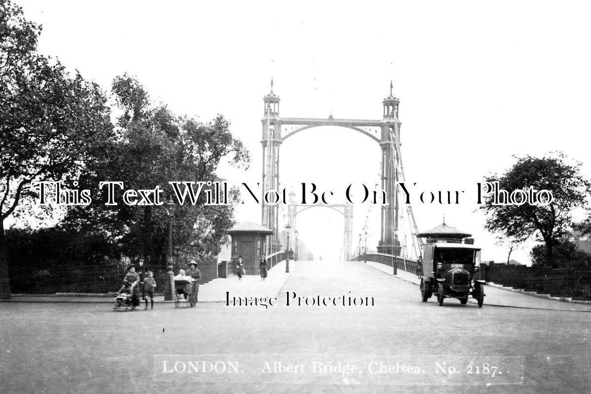 LO 2312 - Albert Bridge, Chelsea, London c1910