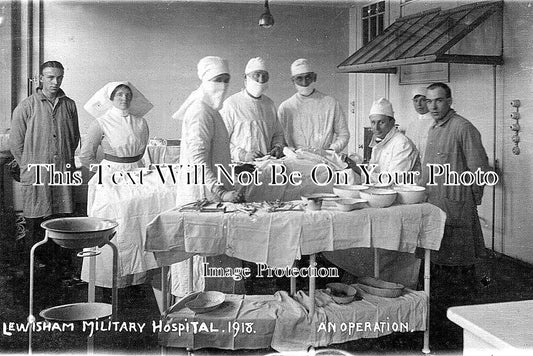 LO 232 - An Operation, Lewisham Military Hospital, London c1918