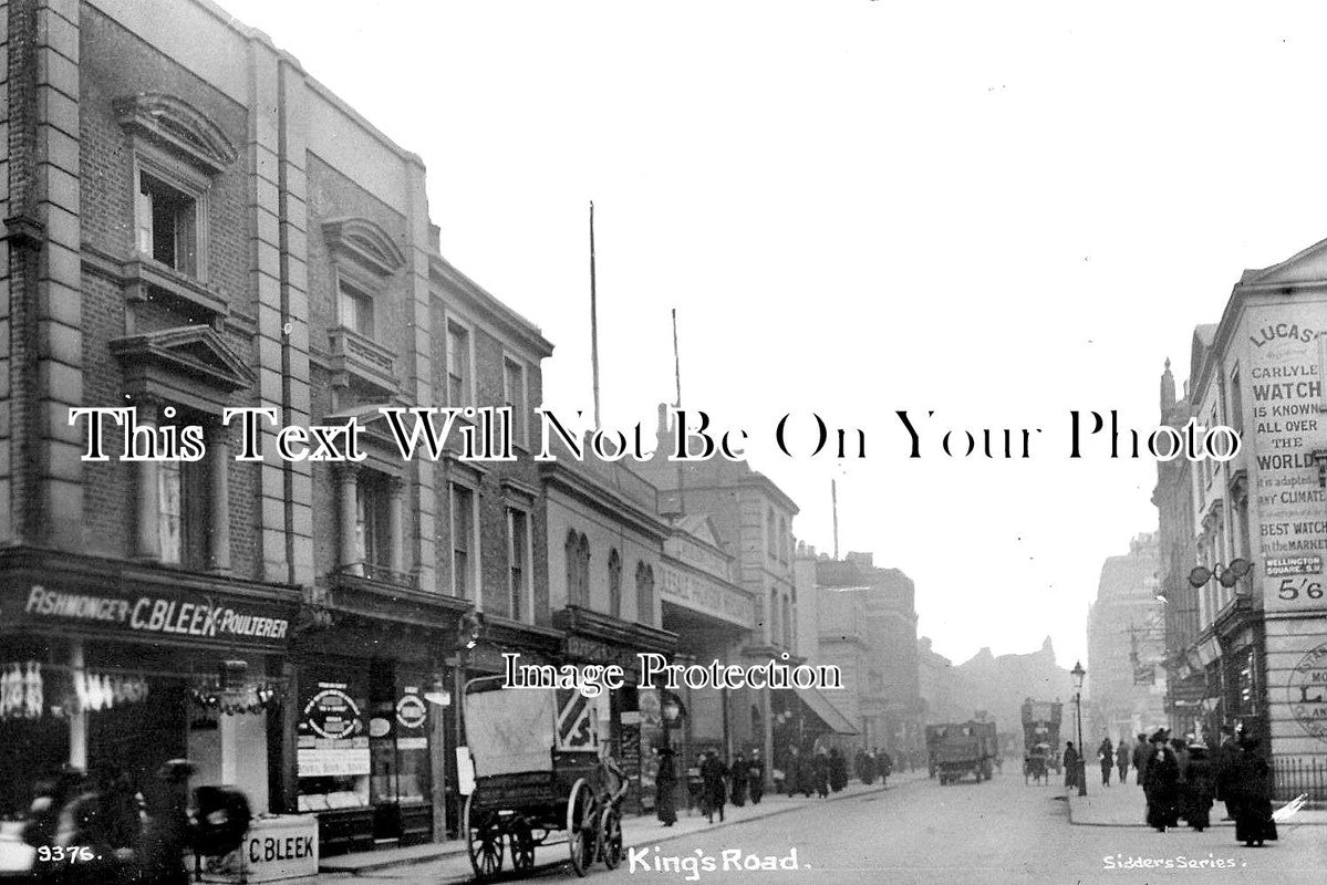 LO 2352 - Kings Road, Wellington Square, Chelsea, London c1914